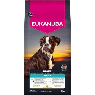 Eukanuba Breed Care Croquettes pour Boxers Adultes 12 kg Eukanuba Breed Care Croquettes pour Boxers Adultes 12 kg