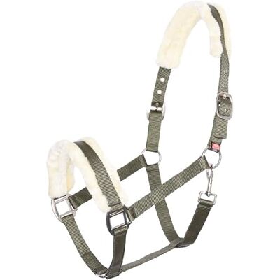 Imperial Riding IRHClassic Licol pour fourrure, vert olive, F/S Imperial Riding IRHClassic Licol pour fourrure, vert olive, F/S