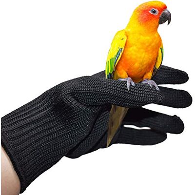 Nicoone gant Anti-Morsure Perroquet Formation Oiseaux Fil de Fer à Mâcher Protection Acier (1 Paire) Nicoone gant Anti-Morsure Perroquet Formation Oiseaux Fil de Fer à Mâcher Protection Acier (1 Paire)