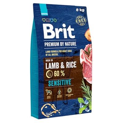 Brit Premium by Nature Adult Sensitive Lamb and Rice – Dry Dog Food – 8 kg Brit Premium by Nature Adult Sensitive Lamb and Rice – Dry Dog Food – 8 kg