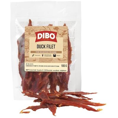 DIBO Duck Filet 100 g – La délicieuse collation à mâcher pour chien DIBO Duck Filet 100 g – La délicieuse collation à mâcher pour chien