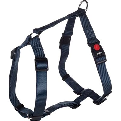FLAMINGO Harnais pour Chien H Ziggi Bleu foncé L Réglable en continu avec Anneau pour Attacher Une Laisse avec Boucle à clic et Bouton de sécurité FLAMINGO Harnais pour Chien H Ziggi Bleu foncé L Réglable en continu avec Anneau pour Attacher Une Laisse avec Boucle à clic et Bouton de sécurité