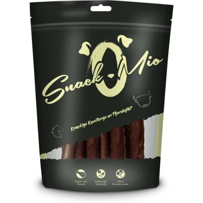 SNACKOMIO Barre à mâcher croquante à Base de Filet de Cheval Un Snack à mâcher de qualité supérieure pour Les Chiens, 70g SNACKOMIO Barre à mâcher croquante à Base de Filet de Cheval Un Snack à mâcher de qualité supérieure pour Les Chiens, 70g