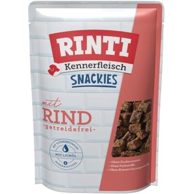 Rinti Snackies à la viande Kennerfleisch Snacks sans céréales à base de 70% de viande fraîche et d'abats pour chiens adultes. Friandises pour chien sans additifs dans un sachet fraîcheur 5 x Rinti Snackies à la viande Kennerfleisch Snacks sans céréales à base de 70% de viande fraîche et d'abats pour chiens adultes. Friandises pour chien sans additifs dans un sachet fraîcheur 5 x