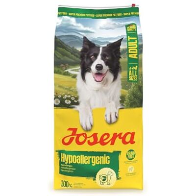 Josera Adult Hypoallergenic Nourriture sèche de qualité supérieure pour chiens adultes souffrant d'intolérances Insectes comme seule source de protéines animales Sans céréales Hautement Josera Adult Hypoallergenic Nourriture sèche de qualité supérieure pour chiens adultes souffrant d'intolérances Insectes comme seule source de protéines animales Sans céréales Hautement