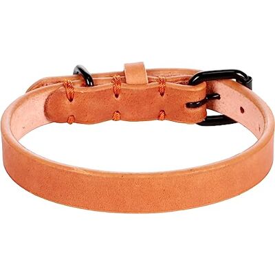 FLAMINGO COLLIIER LEANO Cognac XS/S 24-30CM 15MM FLAMINGO COLLIIER LEANO Cognac XS/S 24-30CM 15MM