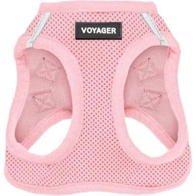 Best Pet Supplies Voyager Step-in Air Harnais en maille résistante aux intempéries, réfléchissant, anti-traction et sécurisé pour chiens et chats de petite et moyenne taille, rose, taille S Best Pet Supplies Voyager Step-in Air Harnais en maille résistante aux intempéries, réfléchissant, anti-traction et sécurisé pour chiens et chats de petite et moyenne taille, rose, taille S