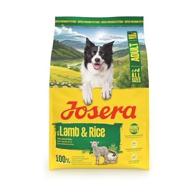 Josera Adult Agneau & Riz (1 x 3 kg) Nourriture sèche de qualité supérieure pour chiens adultes Monoprotéine – 100% agneau Faible en protéines et réduit en graisses – Particulièrement bien Josera Adult Agneau & Riz (1 x 3 kg) Nourriture sèche de qualité supérieure pour chiens adultes Monoprotéine – 100% agneau Faible en protéines et réduit en graisses – Particulièrement bien