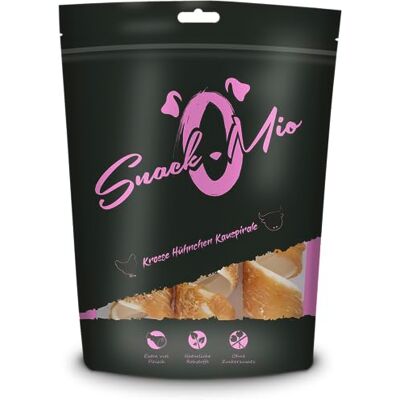 SNACKOMIO Premium Snack à mâcher pour chien, spirale croustillante en poulet, 1 x 110 g SNACKOMIO Premium Snack à mâcher pour chien, spirale croustillante en poulet, 1 x 110 g
