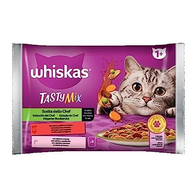 whiskas Nourriture humide pour chats Sélection du chef en sauce 4x85g whiskas Nourriture humide pour chats Sélection du chef en sauce 4x85g