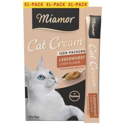 Miamor Cat Snack (crème) Collation savoureuse pour gâter les chats adultes. Aliments complémentaires dans un sachet portionnaire sans sucre ni additifs artificiels 7 x 12 x 16 g de saucisse de Miamor Cat Snack (crème) Collation savoureuse pour gâter les chats adultes. Aliments complémentaires dans un sachet portionnaire sans sucre ni additifs artificiels 7 x 12 x 16 g de saucisse de