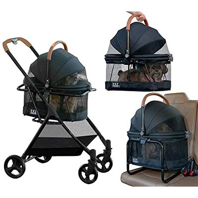 Pet Gear Système de voyage 3 en 1 View 360 Poussette se transforme en sac de transport et rehausseur avec technologie Easy Click N Go pour petits chiens et chats, 4 couleurs Pet Gear Système de voyage 3 en 1 View 360 Poussette se transforme en sac de transport et rehausseur avec technologie Easy Click N Go pour petits chiens et chats, 4 couleurs
