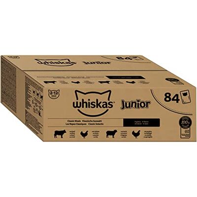 Nourriture pour chats Whiskas DC63E - Petites bouchées, Complète, pour chatons Nourriture pour chats Whiskas DC63E - Petites bouchées, Complète, pour chatons