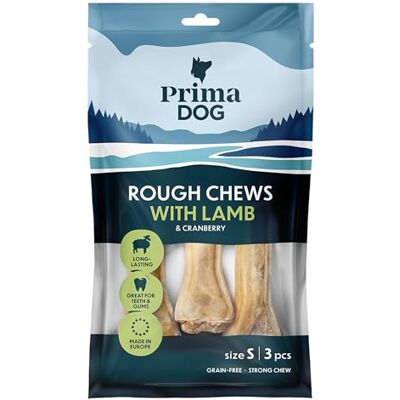 PrimaDog Brochettes à mâcher pour chien goût agneau et canneberge sans céréales 105 g PrimaDog Brochettes à mâcher pour chien goût agneau et canneberge sans céréales 105 g