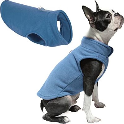 GOOBY Gilet en polaire pour chien – Bleu, XL – Pull chaud en polaire avec laisse à joint torique – Manteau d'hiver pour petit chien – Vêtements pour chien par temps froid pour petits chiens, garçons ou filles GOOBY Gilet en polaire pour chien – Bleu, XL – Pull chaud en polaire avec laisse à joint torique – Manteau d'hiver pour petit chien – Vêtements pour chien par temps froid pour petits chiens, garçons ou filles