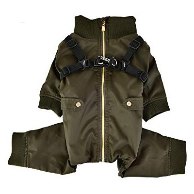 Puppia PLSD-JP1663-KH-L Grenat Manteau pour animal domestique Kaki Taille L Puppia PLSD-JP1663-KH-L Grenat Manteau pour animal domestique Kaki Taille L
