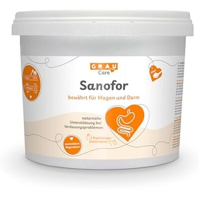 Grau L'original – Sanofor, tourbe médicinale pour construire la flore intestinale, pour une muqueuse intestinale vitale et une flore 1 paquet (1 x 5 kg) Complément alimentaire pour chiens et Grau L'original – Sanofor, tourbe médicinale pour construire la flore intestinale, pour une muqueuse intestinale vitale et une flore 1 paquet (1 x 5 kg) Complément alimentaire pour chiens et