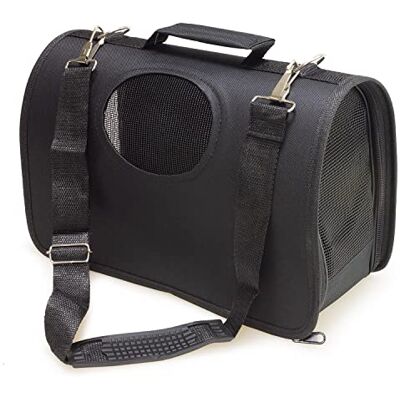 Arquivet Sac de Transport Noir – Petits Animaux – M : 43 x 24 x 26 cm Arquivet Sac de Transport Noir – Petits Animaux – M : 43 x 24 x 26 cm