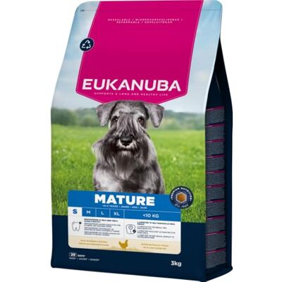 Eukanuba Nourriture sèche pour Chiens au Poulet Frais pour Petites Races, Nourriture sèche Premium pour Chiens matures, 3 kg Eukanuba Nourriture sèche pour Chiens au Poulet Frais pour Petites Races, Nourriture sèche Premium pour Chiens matures, 3 kg