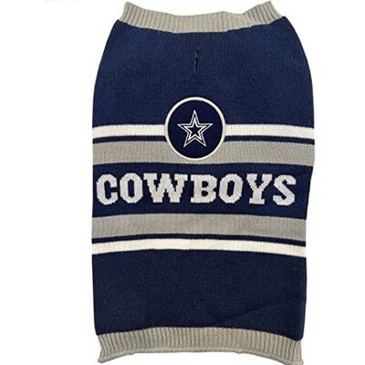 Pets First NFL Dallas Cowboys Pull pour chien, taille M. Pull en tricot chaud et confortable avec logo de l'équipe NFL, Meilleur pull pour chiots pour chiens de grande et petite taille, couleur de Pets First NFL Dallas Cowboys Pull pour chien, taille M. Pull en tricot chaud et confortable avec logo de l'équipe NFL, Meilleur pull pour chiots pour chiens de grande et petite taille, couleur de