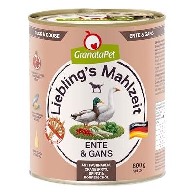 Nourriture humide pour chiens GranataPet Canard & Oie - Type de produit Nourriture humide pour chiens GranataPet Canard & Oie - Type de produit
