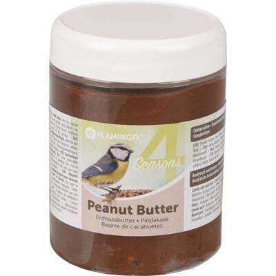 FLAMINGO Nourriture pour Oiseaux Four Seasons Pot de Beurre de Cacahuètes 330g Les Oiseaux Sauvages en Raffolent ! Riche en Énergie et Protéines FLAMINGO Nourriture pour Oiseaux Four Seasons Pot de Beurre de Cacahuètes 330g Les Oiseaux Sauvages en Raffolent ! Riche en Énergie et Protéines