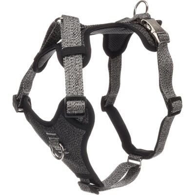 FLAMINGO Harnais Mago pour Chien Gris Foncé L 45-71cm 50-80cm 25mm FLAMINGO Harnais Mago pour Chien Gris Foncé L 45-71cm 50-80cm 25mm