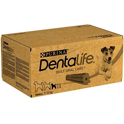 Dentalife Purina Daily Oral Care Small, Snack Dentaire, Récompense pour petits chiens, Mini, 2 packs de 54 sticks 108 Dentalife Purina Daily Oral Care Small, Snack Dentaire, Récompense pour petits chiens, Mini, 2 packs de 54 sticks 108