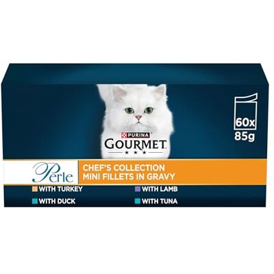 Gourmet Perle Chef's Collection en sauce pour chat 60 x 85 g Gourmet Perle Chef's Collection en sauce pour chat 60 x 85 g