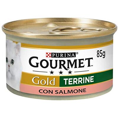 Gourmet Purine Gold Nourriture Humide pour Chats au Saumon - 24 Boîtes de 85g - Nourriture pour chats Gourmet Purine Gold Nourriture Humide pour Chats au Saumon - 24 Boîtes de 85g - Nourriture pour chats