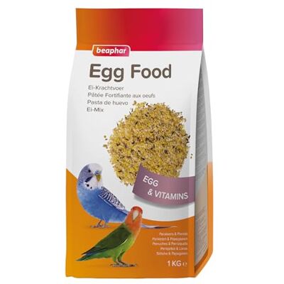 Nourriture aux œufs Beaphar pour perruches et perroquets - 1kg Nourriture aux œufs Beaphar pour perruches et perroquets - 1kg