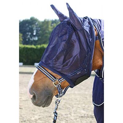PFIFF 102144 Masque anti-mouches avec oreilles, protection contre les insectes, bleu, cob PFIFF 102144 Masque anti-mouches avec oreilles, protection contre les insectes, bleu, cob