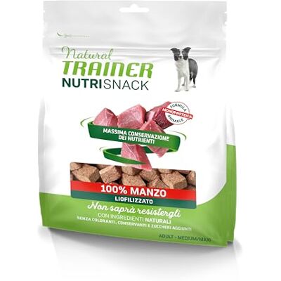 Trainer Natural Nutrisnack Snack de boeuf lyophilisé pour chien Medium & Maxi 6 x 50 g Trainer Natural Nutrisnack Snack de boeuf lyophilisé pour chien Medium & Maxi 6 x 50 g