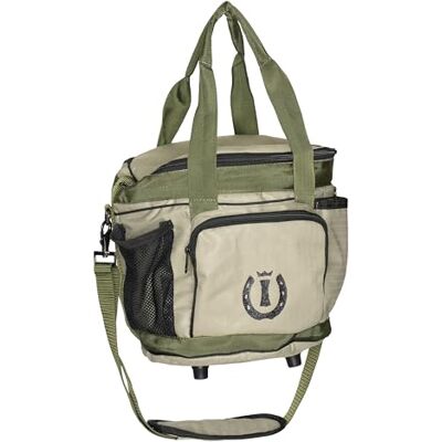 Imperial Riding IRH Basic Sac de toilettage avec plusieurs compartiments, poignées de transport et bandoulière, vert olive clair, taille 1 Imperial Riding IRH Basic Sac de toilettage avec plusieurs compartiments, poignées de transport et bandoulière, vert olive clair, taille 1