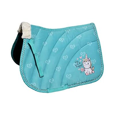 Rhinegold Tapis de selle licorne – Shetland – Aqua Rhinegold Tapis de selle licorne – Shetland – Aqua