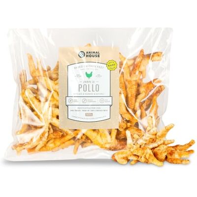 Animal House Friandise Chien BARF Naturelle – Pattes de Poulet Séchées, Snack Séché Riche en Protéines (500 g, PATTES DE POULET) Animal House Friandise Chien BARF Naturelle – Pattes de Poulet Séchées, Snack Séché Riche en Protéines (500 g, PATTES DE POULET)