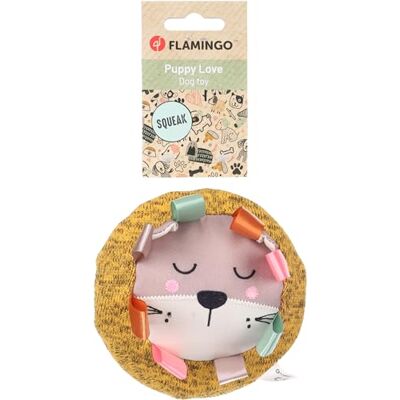 FLAMINGO Jouet Chiot BRITTY Lion Ocre 13x13x6,3CM FLAMINGO Jouet Chiot BRITTY Lion Ocre 13x13x6,3CM