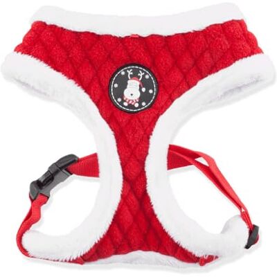 Harnais Rouge Puppia - Confort Hivernal pour Chiens Harnais Rouge Puppia - Confort Hivernal pour Chiens