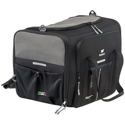 Ferplast Transporteur de chat VOYAGER PRO Transport pour chiens, poignées et bandoulière réglables Sangle de sécurité extensible Max 15 kg 49 x 37 x 39 cm Noir Ferplast Transporteur de chat VOYAGER PRO Transport pour chiens, poignées et bandoulière réglables Sangle de sécurité extensible Max 15 kg 49 x 37 x 39 cm Noir
