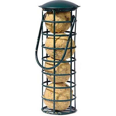 DOBAR Distributeur pour oiseaux avec 4 boules de graisse 90g Vert - Station d'alimentation DOBAR Distributeur pour oiseaux avec 4 boules de graisse 90g Vert - Station d'alimentation
