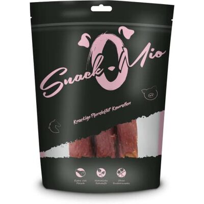 Snackomio Rouleaux mâcher croquants au filet de cheval - Snack pour chiens - 3 pcs 150g Snackomio Rouleaux mâcher croquants au filet de cheval - Snack pour chiens - 3 pcs 150g