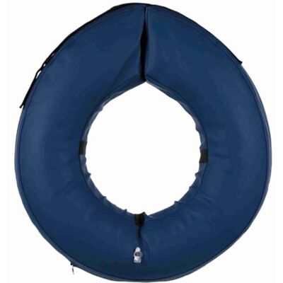 TRIXIE Collier de protection gonflable pour chien, bleu, durable, doux, flexible, confortable, empêche les morsures et le léchage TRIXIE Collier de protection gonflable pour chien, bleu, durable, doux, flexible, confortable, empêche les morsures et le léchage