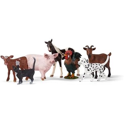 Schleich FARM WORLD Coffret d’animaux de la ferme 77533 avec chien, chat, cochon, chèvre, vache, cheval et coq ensemble détaillé de 7 figurines jouet ferme dès 3 ans exclusivité Amazon Schleich FARM WORLD Coffret d’animaux de la ferme 77533 avec chien, chat, cochon, chèvre, vache, cheval et coq ensemble détaillé de 7 figurines jouet ferme dès 3 ans exclusivité Amazon