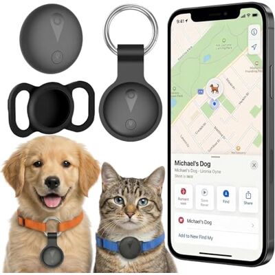 DisRun Collier GPS Chat, Chien Traceur sans Frais Mensuels, Compatible avec iOS et Android, Suivi en Temps Réel Traceur Collier Traceur Chat, Batterie Longue durée avec étanche Traceur Animal, Noir DisRun Collier GPS Chat, Chien Traceur sans Frais Mensuels, Compatible avec iOS et Android, Suivi en Temps Réel Traceur Collier Traceur Chat, Batterie Longue durée avec étanche Traceur Animal, Noir