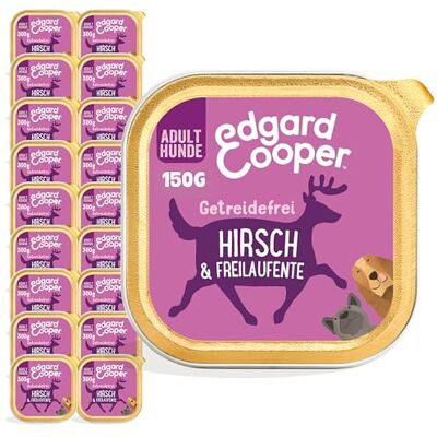 Edgard & Cooper Nourriture humide pour chien (gibier et canard, 150 g x 11), sans céréales, ingrédients naturels et viande fraîche, riche en acides aminés essentiels Edgard & Cooper Nourriture humide pour chien (gibier et canard, 150 g x 11), sans céréales, ingrédients naturels et viande fraîche, riche en acides aminés essentiels