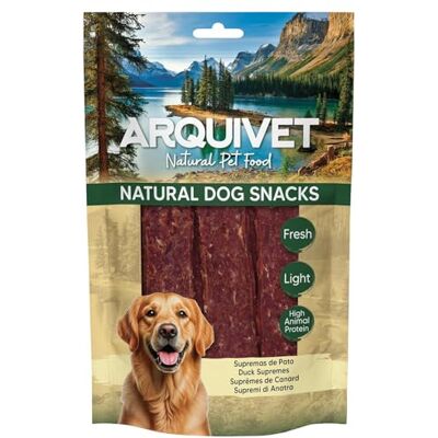 Arquivet Friandises pour chiens (lot de 12) Suprêmes de canard 100 g, friandises naturelles pour chiens Arquivet Friandises pour chiens (lot de 12) Suprêmes de canard 100 g, friandises naturelles pour chiens