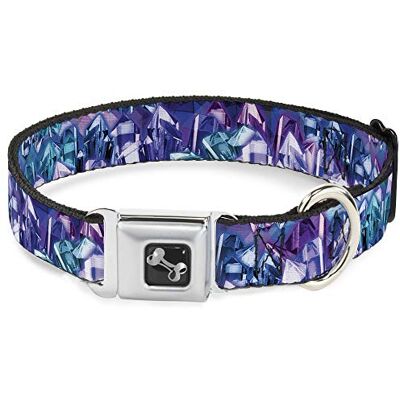 Buckle-Down Buckle Down 15–66 cm Crystals2 Blues/Violets Collier de Chien en Forme d'os, Large Buckle-Down Buckle Down 15–66 cm Crystals2 Blues/Violets Collier de Chien en Forme d'os, Large