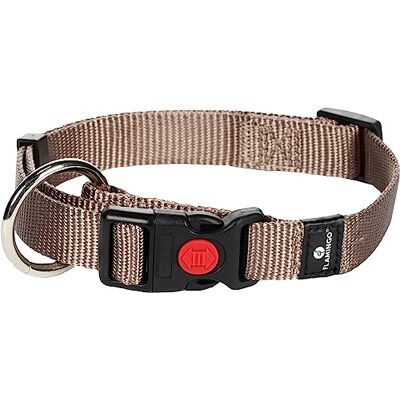 FLAMINGO Collier ZIGGI Taupe M 40-55CM 20MM FLAMINGO Collier ZIGGI Taupe M 40-55CM 20MM