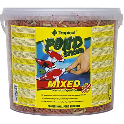 Tropical POND STICKS MIXED 5L / 430g Nourriture de renforcement des couleurs pour koï et autres poissons de bassin, favorise la couleur rouge et or poissons de bassin Tropical POND STICKS MIXED 5L / 430g Nourriture de renforcement des couleurs pour koï et autres poissons de bassin, favorise la couleur rouge et or poissons de bassin