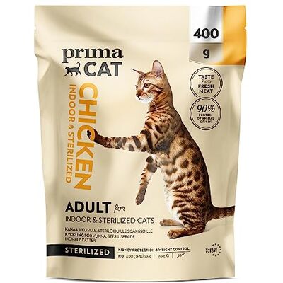 PrimaCat Nourriture pour Chats Stérilisés - Intérieur PrimaCat Nourriture pour Chats Stérilisés - Intérieur
